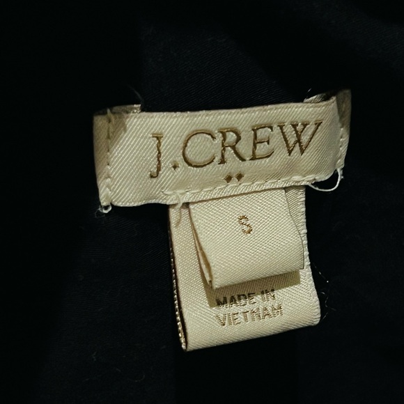 J Crew Short Sleeve Cotton Shirt Dress in Bkack - Picture 6 of 13